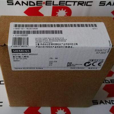 6ES7321-1BL00-0AA0 SIEMENS 6ES73211BL000AA0 6ES7 321-1BL00-0AA0 DIGITALER Eingang