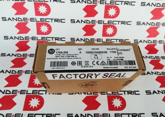 Ein neues Allen-Bradley 1769-IR6 CompactLogix 6-Kanal RTD/Widerstandseingangsmodul