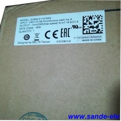Delta ECMA-E11315SS AC-Servomotor-Treiber-Kit 1,5 kW 2000 Rpm 7,16 Nm